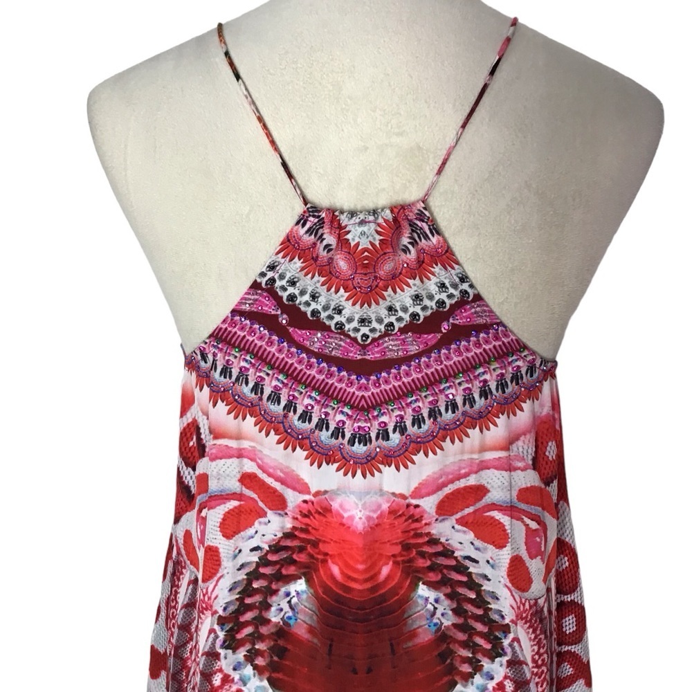 Shahida Parides Silk Python Maxi Dress Size Small NEW - Picture 8 of 14